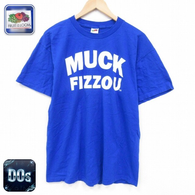 フルーツオブザルーム 00s 半袖Tシャツ MUCK ブルー L | 古着