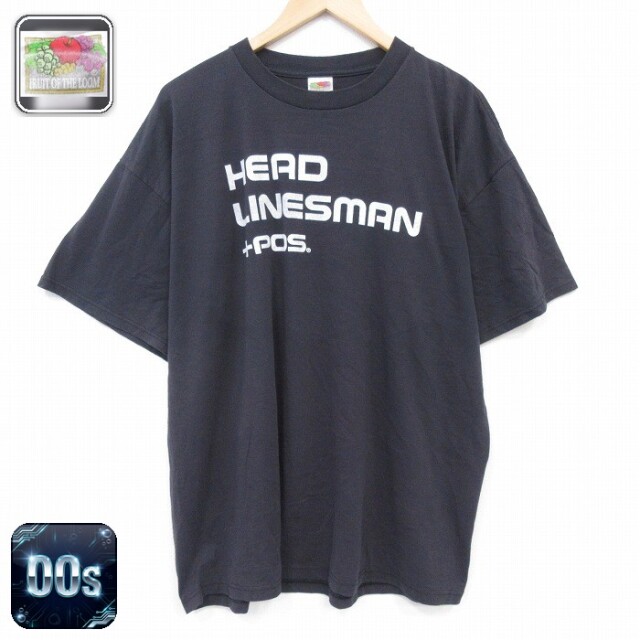 フルーツオブザルーム 00s 半袖Tシャツ HEAD ブラック XL | 古着