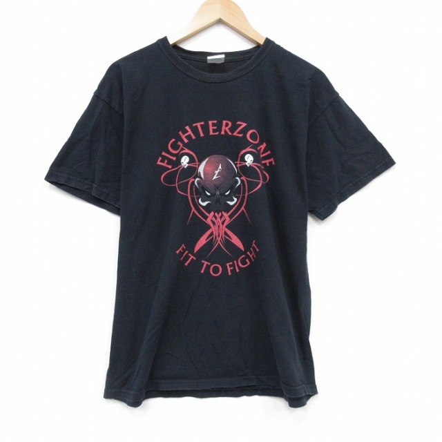 00s 半袖Tシャツ スカル ブラック L | 古着