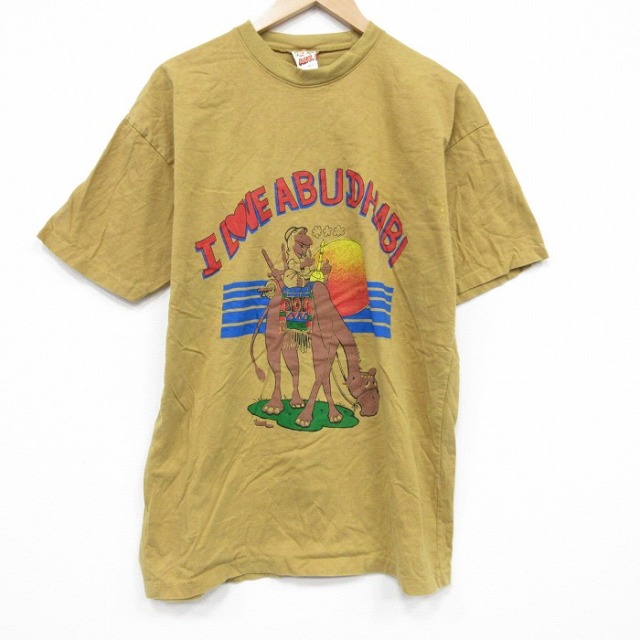 80s 半袖Tシャツ ラクダ イエロー XL | 古着