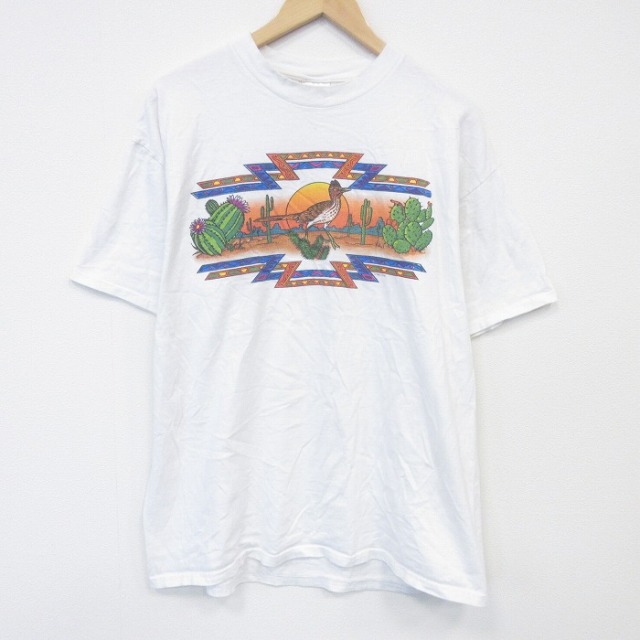 ヘインズ 00s 半袖Tシャツ 鳥 ホワイト XL | 古着
