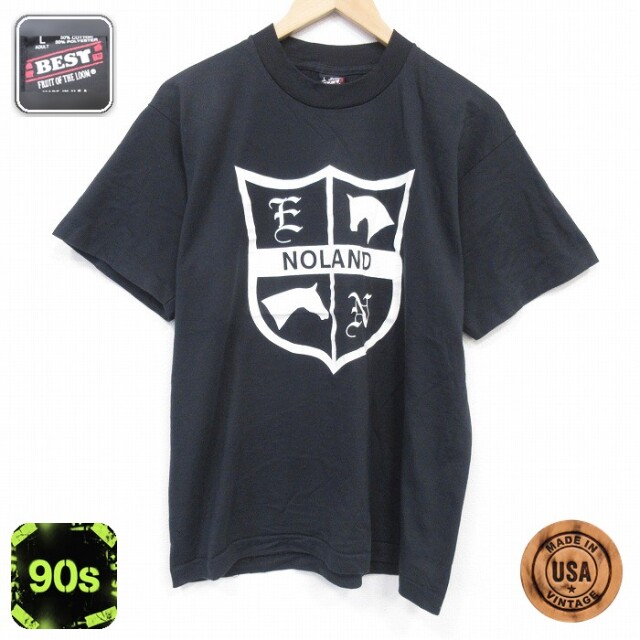 【20%OFF】フルーツオブザルーム 90s 半袖Tシャツ NOLAND ブラック L | 古着