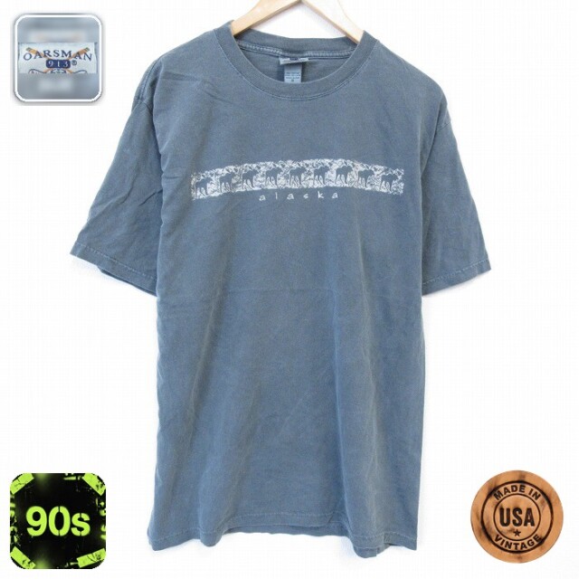 【20%OFF】アラスカ 90s 半袖Tシャツ グリーン L | 古着