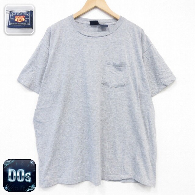 ルート66 00s 半袖Tシャツ 胸ポケット付き グレー XL | 古着