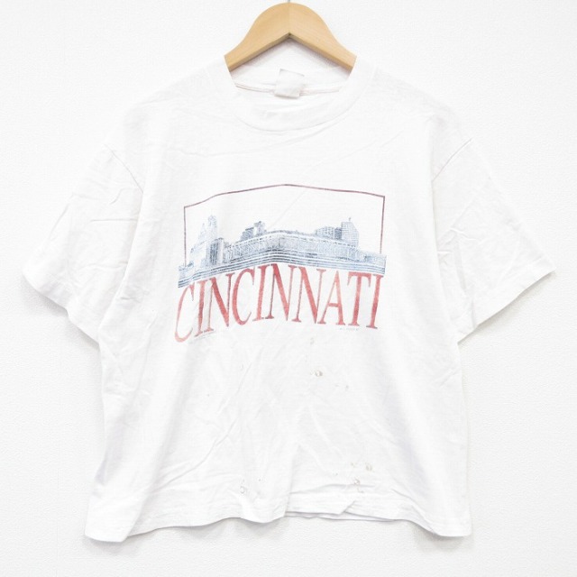 80s 半袖Tシャツ シンシナティ ホワイト L | 古着