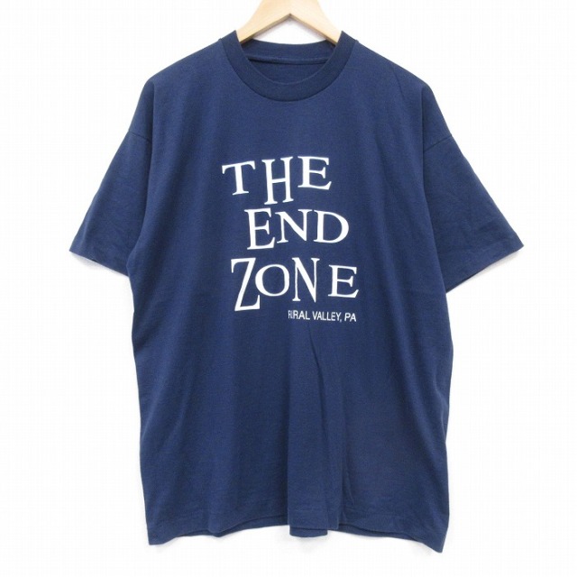 90s 半袖Tシャツ THE END ネイビー XL | 古着