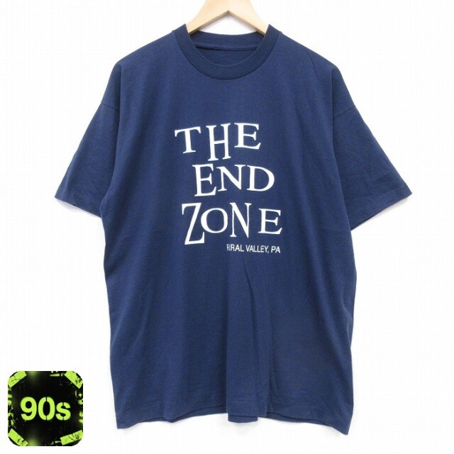 90s 半袖Tシャツ THE END ネイビー XL | 古着