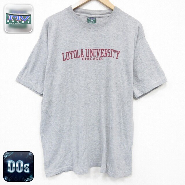 00s 半袖Tシャツ LOYOLA グレー XL | 古着