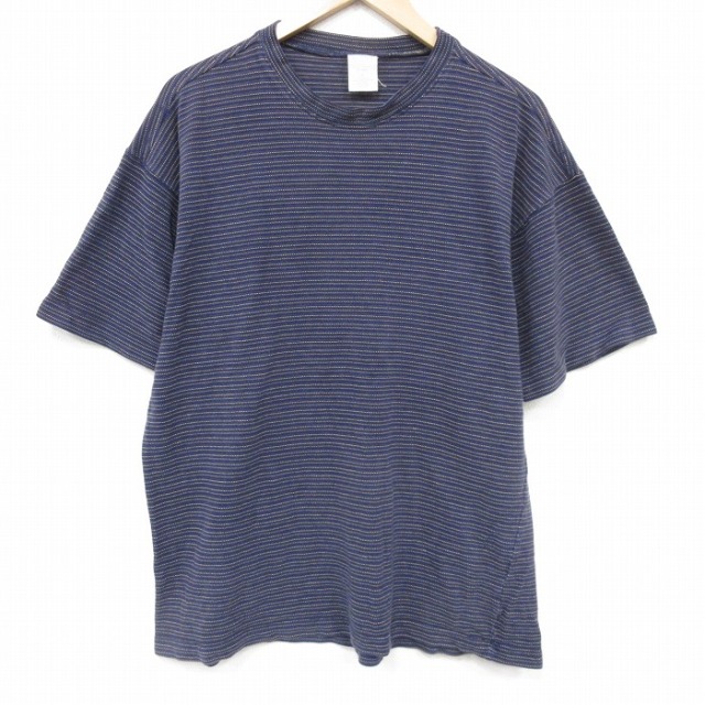 オールドネイビー 00s 半袖Tシャツ ボーダー ネイビー XL | 古着