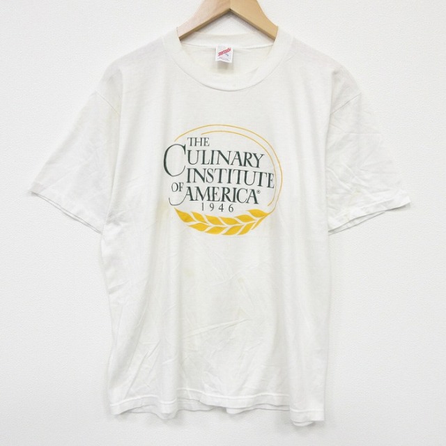 80s 半袖Tシャツ CULINARY ベージュ XL | 古着