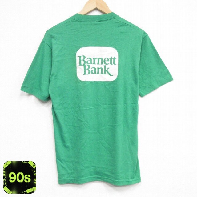 バーネットバンク 90s 半袖Tシャツ グリーン L | 古着