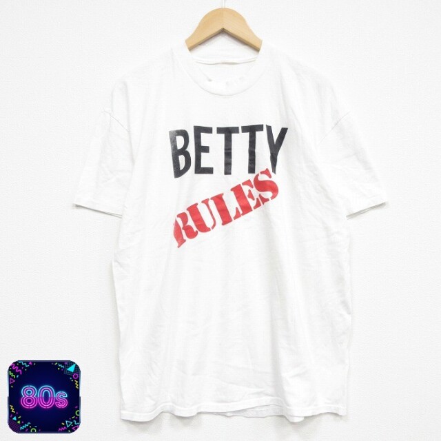 80s 半袖Tシャツ BETTY ホワイト XL | 古着
