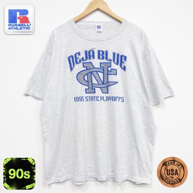 【50%OFF】ラッセル 90s 半袖Tシャツ DEJA グレー XL | 古着