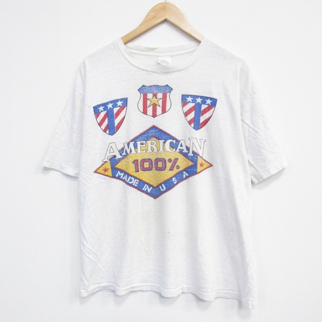 ヘルスニット 80s 半袖Tシャツ アメリカン ホワイト L | 古着