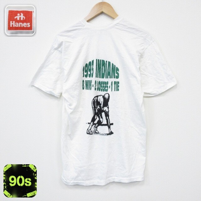 ヘインズ 90s 半袖Tシャツ アメフト ホワイト L | 古着