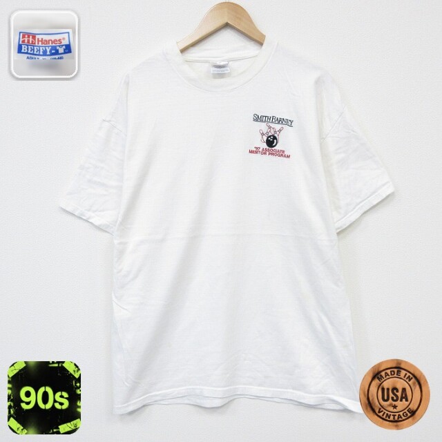 【20%OFF】ヘインズ 90s 半袖Tシャツ ボウリング ホワイト XL | 古着