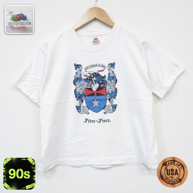 【20%OFF】フルーツオブザルーム 90s 半袖Tシャツ フレールフレアー ホワイト M | 古着