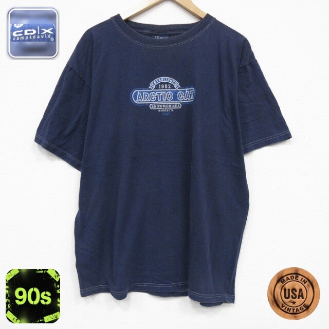 【20%OFF】90s 半袖Tシャツ ミネソタ ネイビー メンズXL相当 | 古着