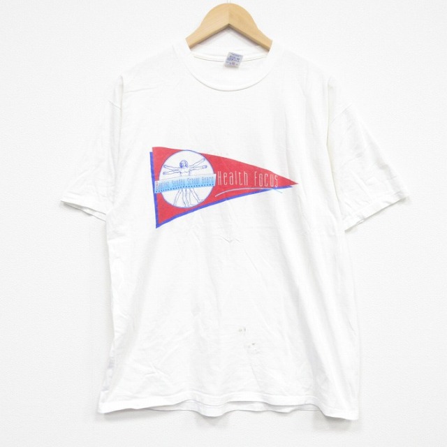 90s 半袖Tシャツ Health ホワイト XL | 古着