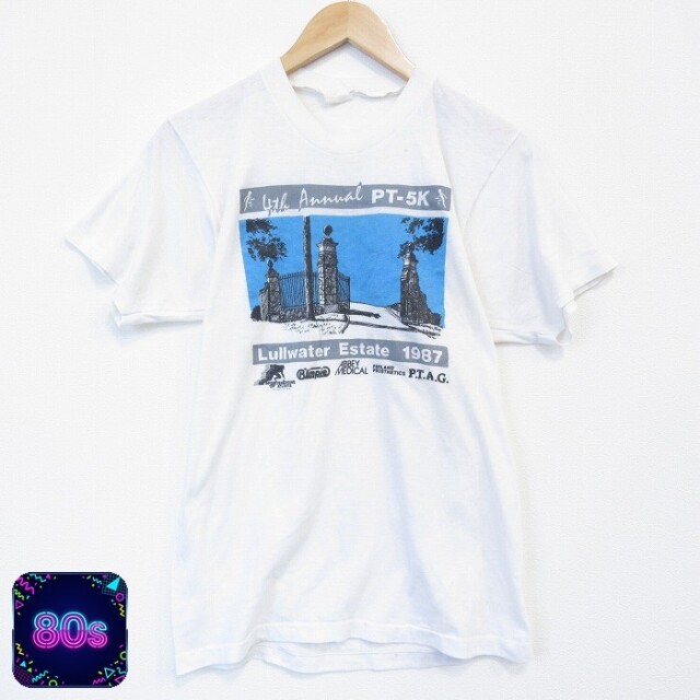 80s 半袖Tシャツ Lullwater ホワイト メンズS相当 | 古着