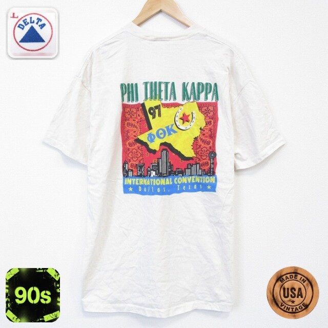 【20%OFF】90s 半袖Tシャツ テキサス 生成り メンズXL相当 | 古着