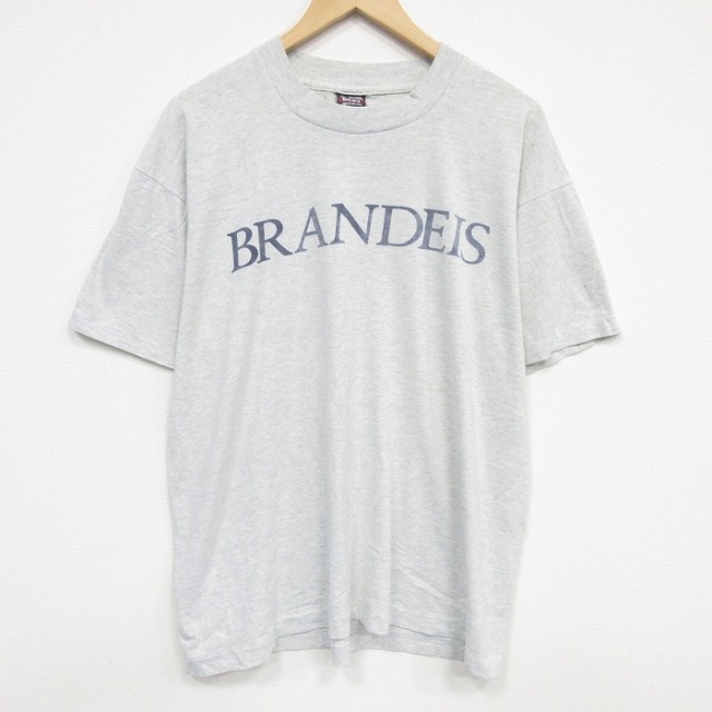 フルーツオブザルーム 90s 半袖Tシャツ BRANDEIS グレー メンズXL相当 | 古着