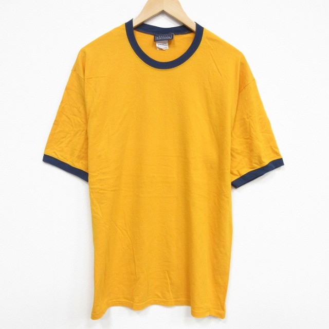 90s 半袖Tシャツ イエロー メンズL相当 | 古着