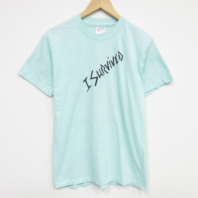 ヘインズ 90s 半袖Tシャツ スパイダー グリーン メンズM相当 | 古着