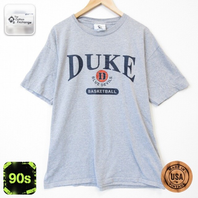 【20%OFF】90s 半袖Tシャツ DUKE グレー霜降り メンズXL相当 | 古着