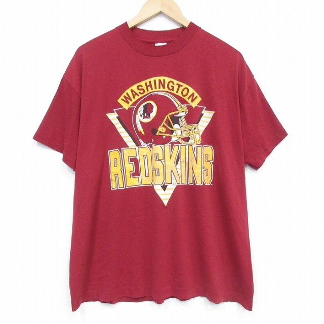 ワシントンレッドスキンズ 80s 半袖Tシャツ NFL バーガンディ XL | 古着