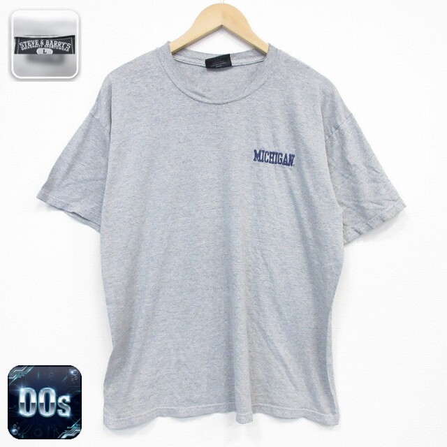 スティーブ&バリーズ 00s 半袖Tシャツ ミシガン グレー メンズXL相当 | 古着