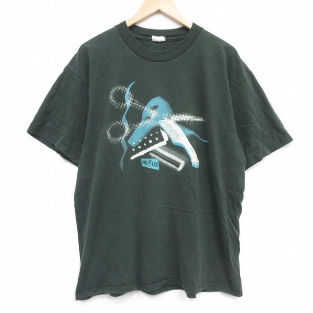 90s 半袖Tシャツ ハサミ グリーン XL | 古着
