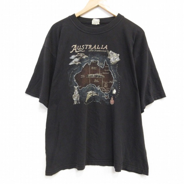 90s 半袖Tシャツ ブラック メンズXL相当 | 古着