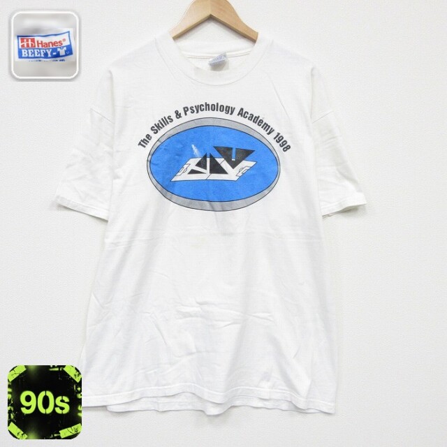 ヘインズ 90s 半袖Tシャツ フロッピーディスク ホワイト メンズXL相当 | 古着