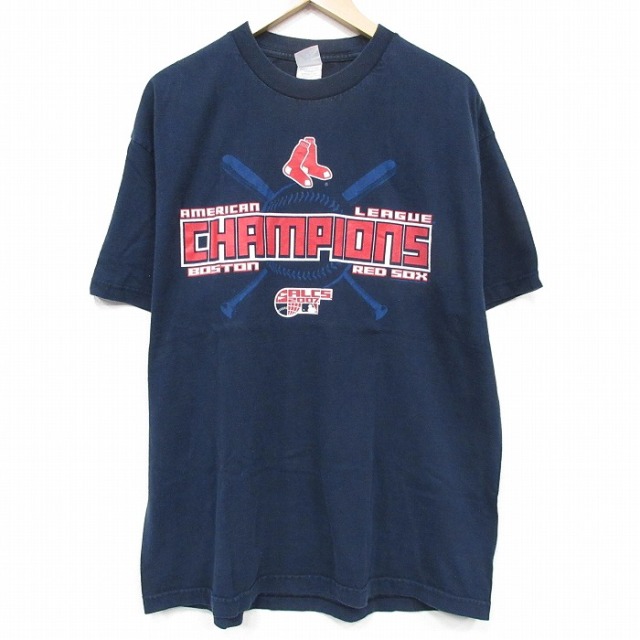 00s 半袖Tシャツ ボストンレッドソックス ネイビー メンズXL相当 | 古着