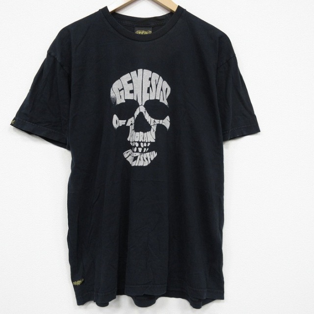 半袖Tシャツ スカル ブラック メンズXL相当 | 古着