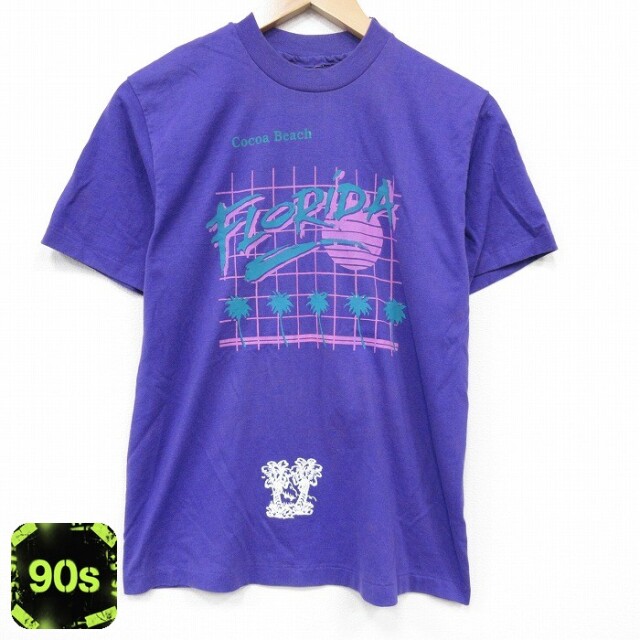 90s 半袖Tシャツ フロリダ パープル メンズM相当 | 古着