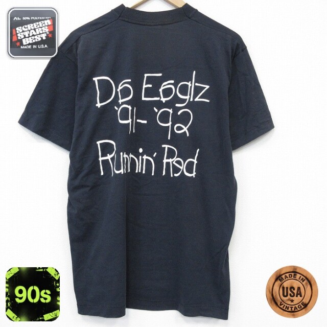 スクリーンスターズ 90s 半袖Tシャツ ランニング ブラック メンズXL相当 | 古着