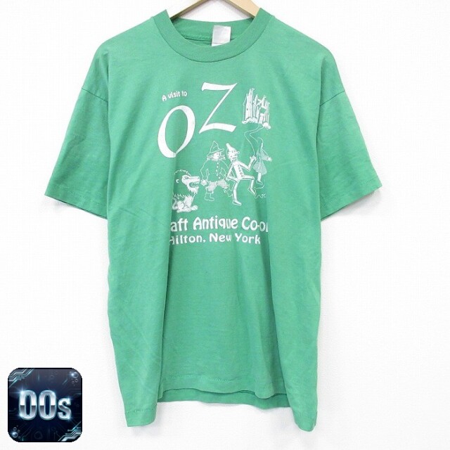 フルーツオブザルーム 00s 半袖Tシャツ オズの魔法使い ライトグリーン メンズXL相当 | 古着