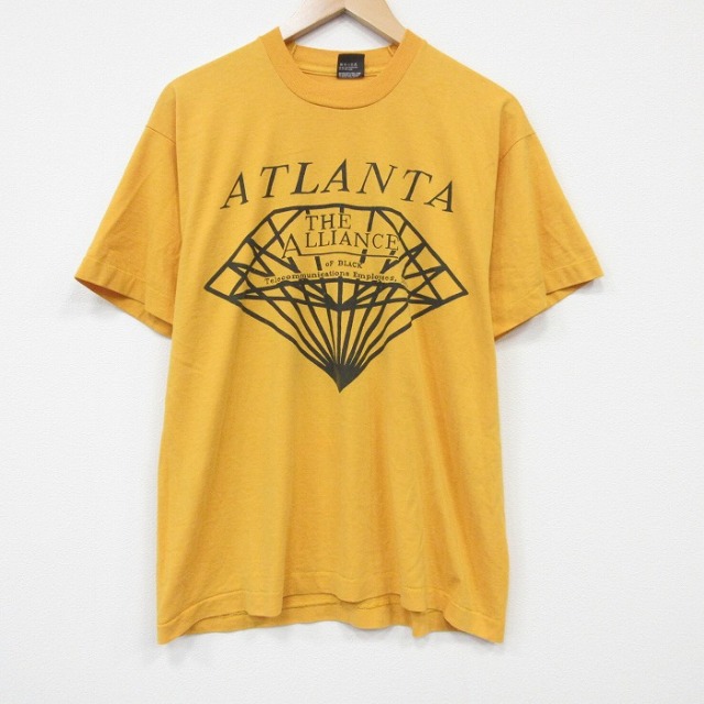 スクリーンスターズ 80s 半袖Tシャツ アトランタ イエロー メンズXL相当 | 古着
