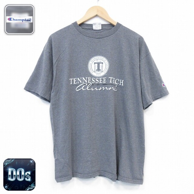チャンピオン 00s 半袖Tシャツ テネシーテック グレー メンズXL相当 | 古着