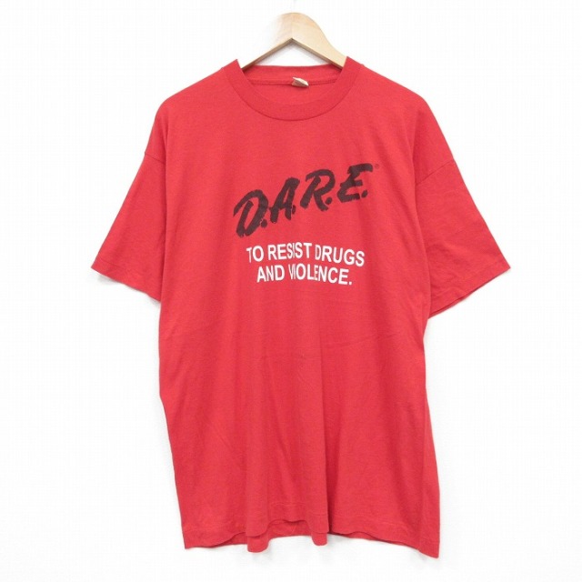 スクリーンスターズ 80s 半袖Tシャツ バイオレンス レッド XL | 古着