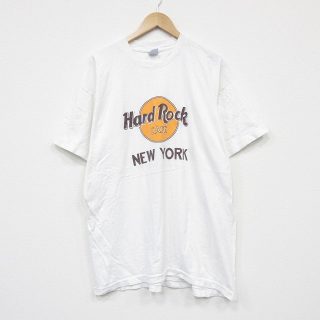 フルーツオブザルーム 00s 半袖Tシャツ ハードロックカフェ ホワイト メンズXL相当 | 古着