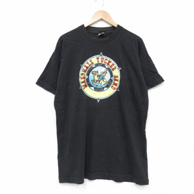 古着通販 XL☆古着 半袖 ビンテージ ロック バンド Tシャツ メンズ 90