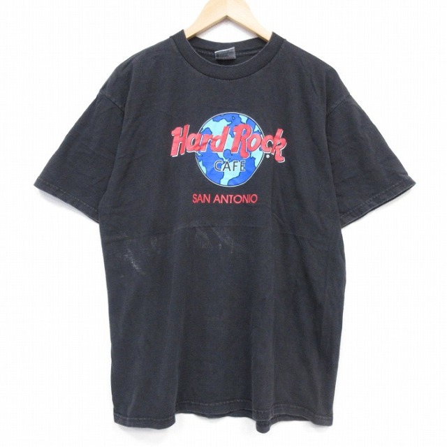 90s 半袖Tシャツ ハードロックカフェ ブラック XL | 古着