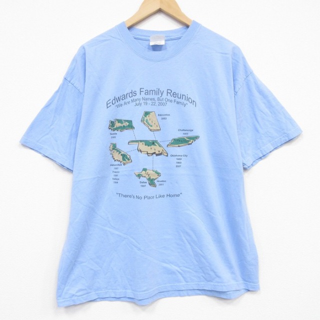 00s 半袖Tシャツ オクラホマ ライトブルー XL | 古着