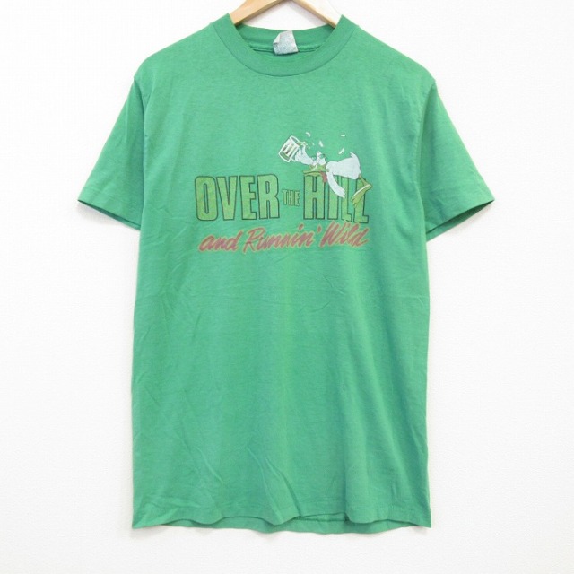 90s 半袖Tシャツ OVER グリーン メンズL相当 | 古着