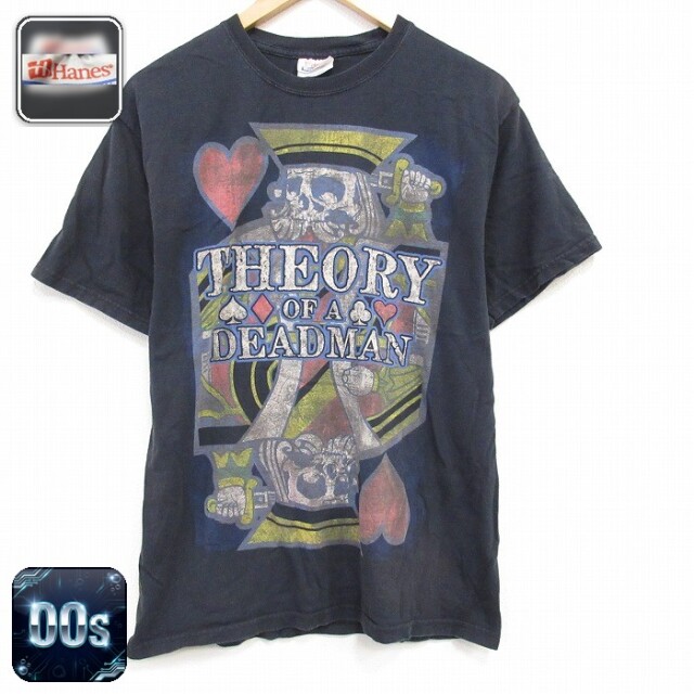 【20%OFF】ヘインズ 00s 半袖Tシャツ セオリーオブアデッドマン ブラック メンズM相当 | 古着