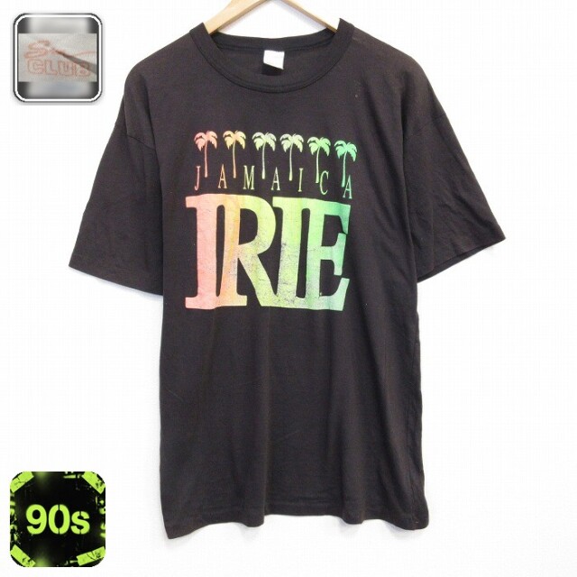 90s 半袖Tシャツ ジャマイカ ブラック メンズL相当 | 古着
