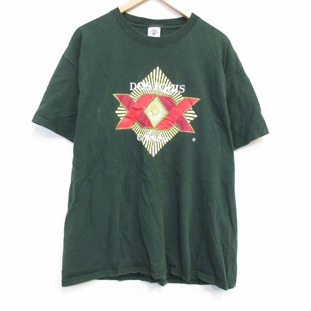 00s 半袖Tシャツ ドスエキス グリーン メンズXL相当 | 古着